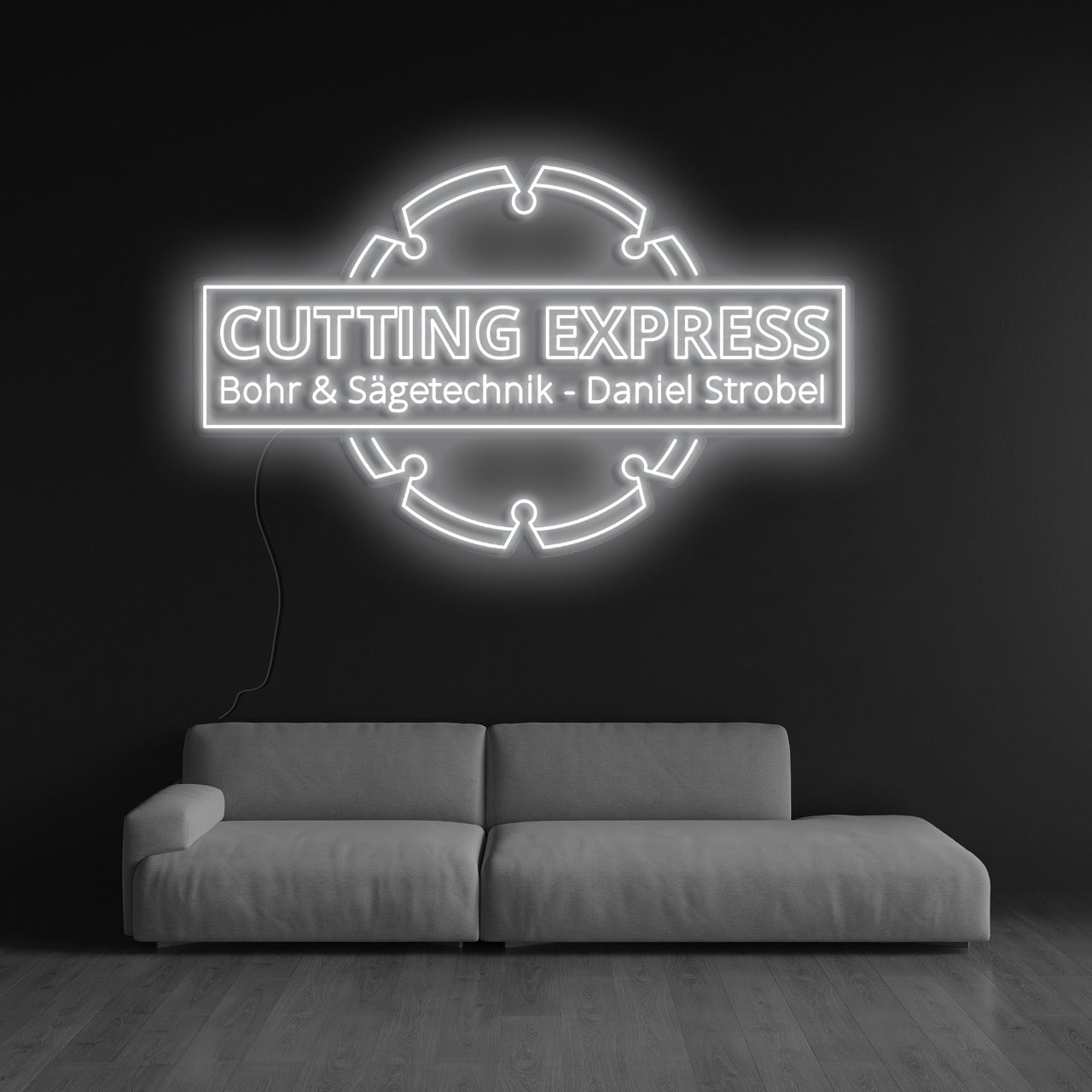 Individuelles Neon Logo