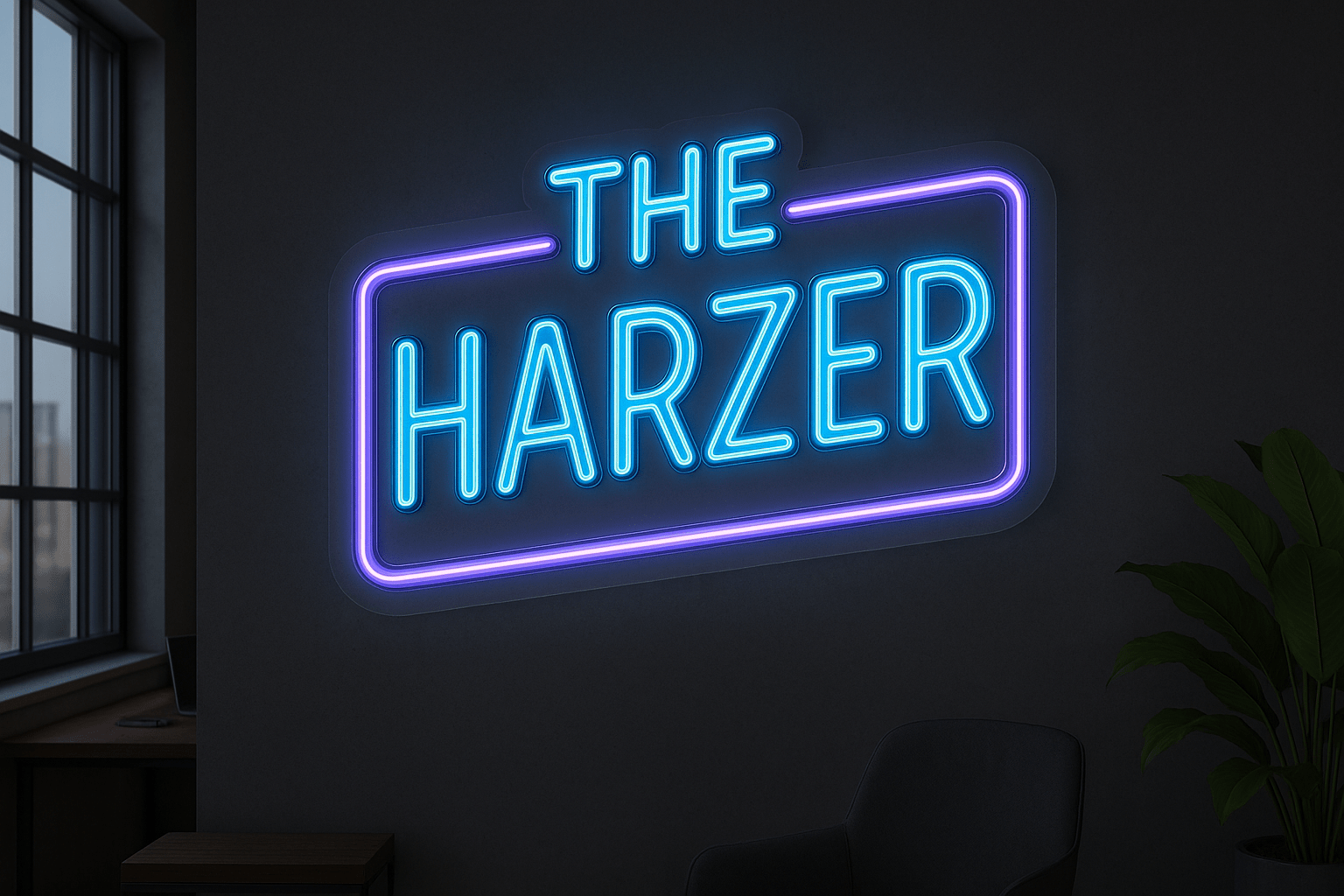 Individuelles Neon Logo - Signio Technology Enterprise