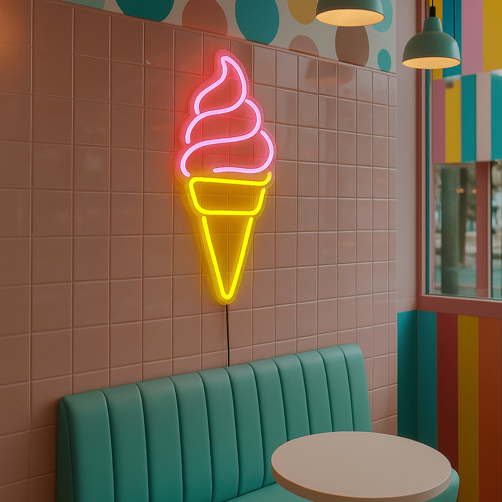 Neon Schild – Ice Cream Cone - Signio Technology Enterprise