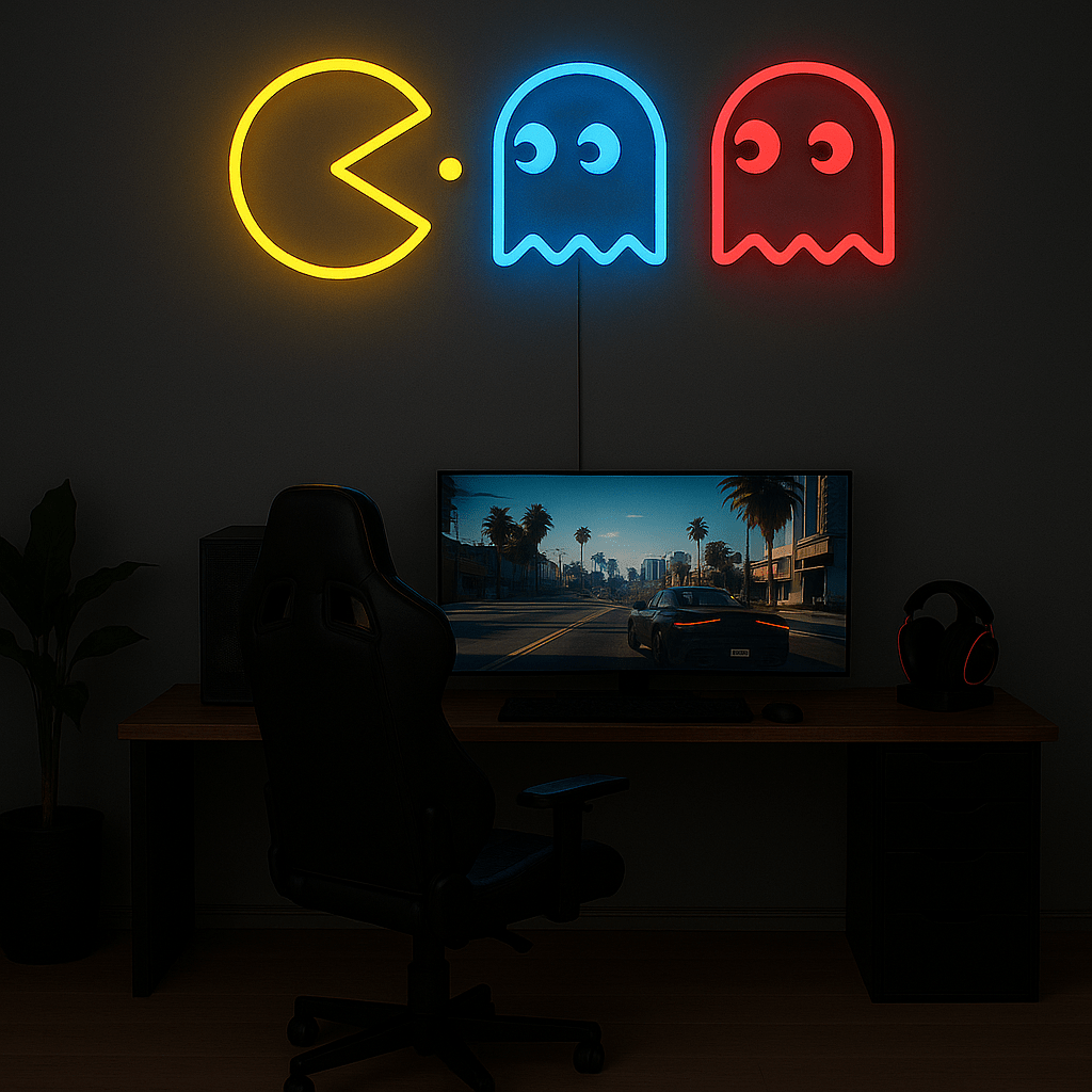 Neon Schild – Pac - Man & Geister - Signio Technology Enterprise